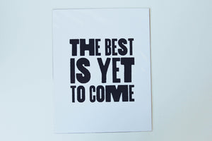 Poster - Best Is Yet