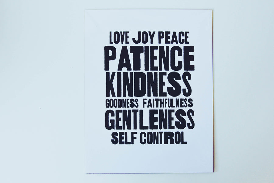Poster - Love, Joy, Peace, Patience