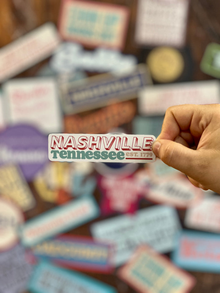 Stickers -  Nashville Red, White, & Blue