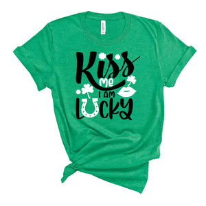 Kiss Me I Am Lucky T-Shirt