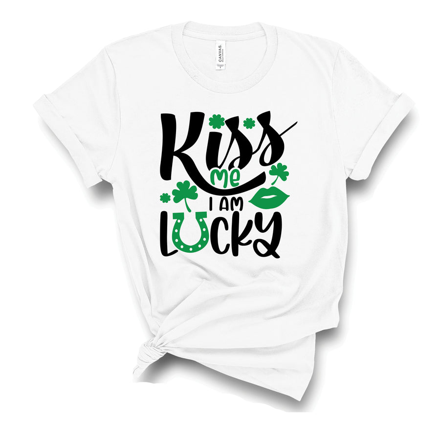Kiss Me I Am Lucky T-Shirt
