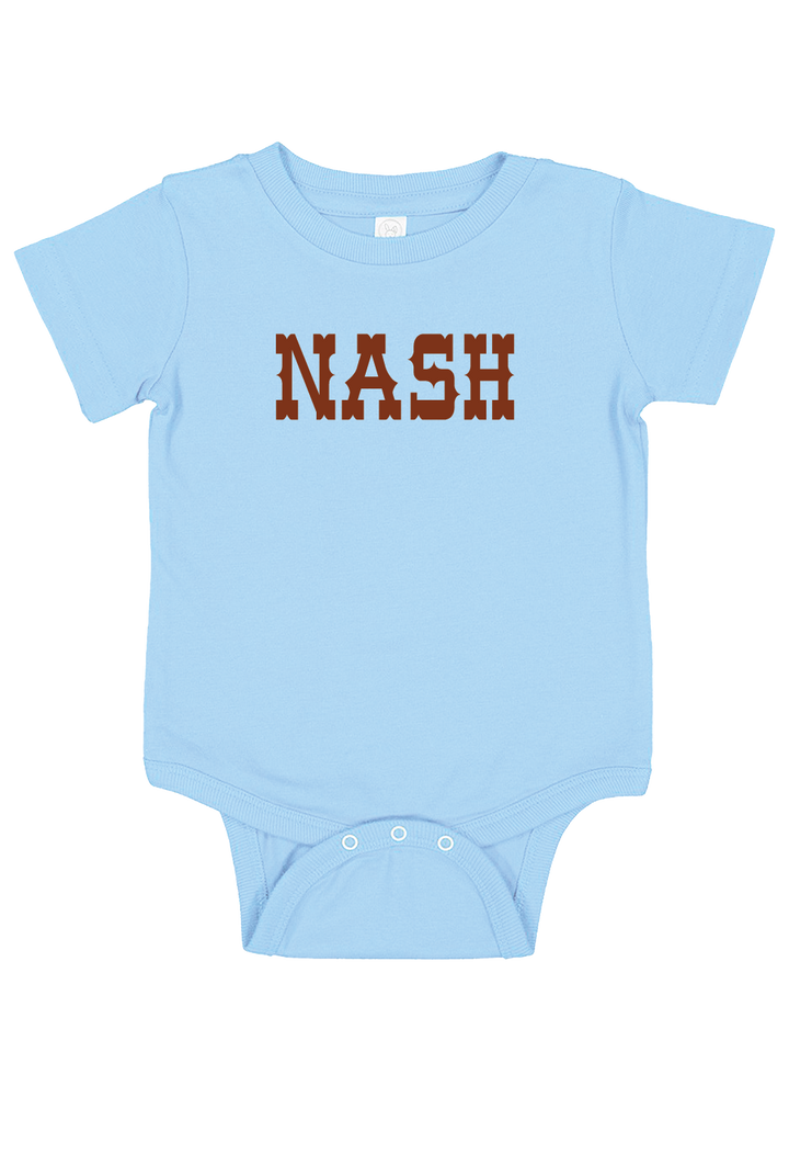 Nash INFANT - Blue Onesie