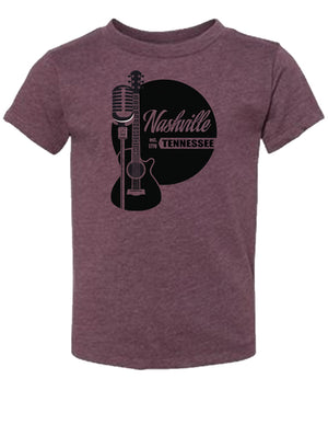 Guitar Mic Est 1779 TODDLER - Heather Maroon Toddler T-Shirt